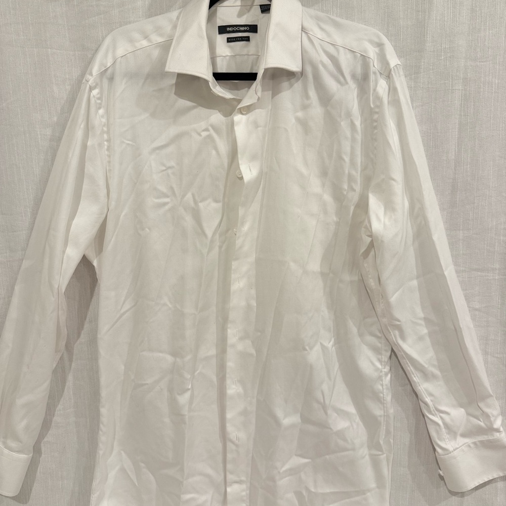 Elegant White Dress Shirt by Unknown Brand